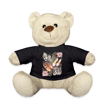Mr & Mrs Forever-Love, Spruch, Brautschuhe - Teddy - Schwarz - Vorne