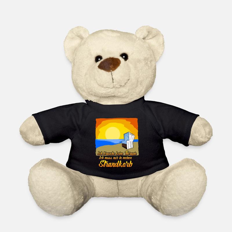 Strandkorb Ostsee Nordsee Strandkörbe - Teddy - Schwarz