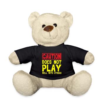 Caution, Does Not Play Well With Others 32 - Teddy - Schwarz - Vorne