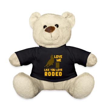 Love Me Like You Love Rodeo Awesome Vaulting - Teddy Bear - black - Front