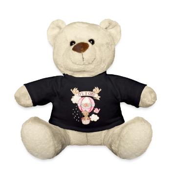 Baby-Girl, Teddybär-Baby, Cute-Design It's a girl - Teddy - Schwarz - Vorne