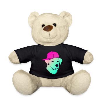 Cyber-Labrador Dog Retriever - Teddy Bear - black - Front