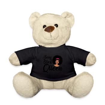 Sassy Black Queen Stolze Afroamerikanische Frauen - Teddy - Schwarz - Vorne