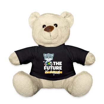 Progressiv Stolz Katze - Transgender Genderqueer - Teddy - Schwarz - Vorne