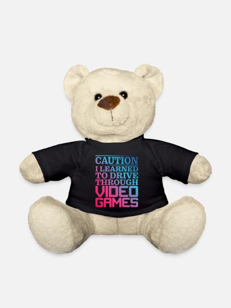 Caution I Learned To Drive Through Video Games - Teddy - Schwarz