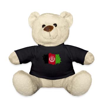 Afghanistan Flagge Grunge Afghanistan Fahne - Teddy - Schwarz - Vorne