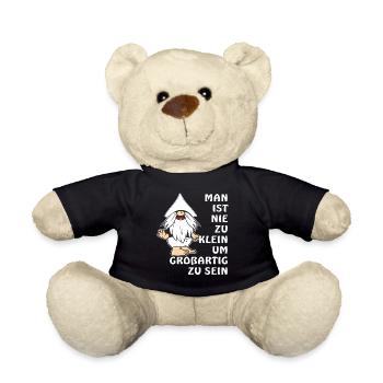 MAN IST NIE ZU KLEIN UM GROßARTIG ZU SEIN - Teddy - Schwarz - Vorne