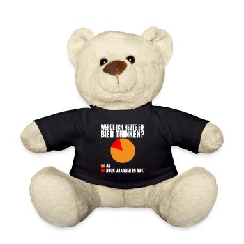 Werde ich heute ein Bier trinken? Ja oder ja (nur - Teddy - Schwarz - Vorne