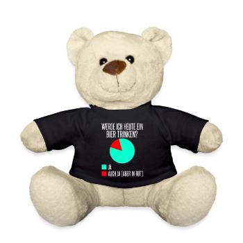 Werde ich heute ein Bier trinken? Ja oder ja (nur - Teddy - Schwarz - Vorne