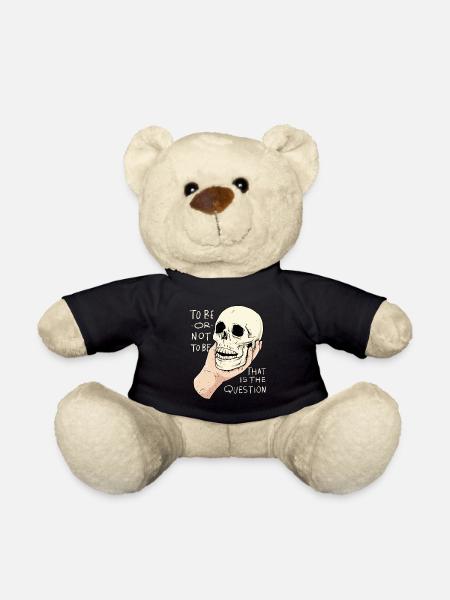 Hamlet Zitat "Sein oder Nichtsein" Design - Teddy - Schwarz