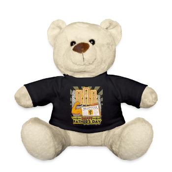 Papa, Fête des Pères, Vintage Bonne Fête des Pères - Nounours - noir - Devant