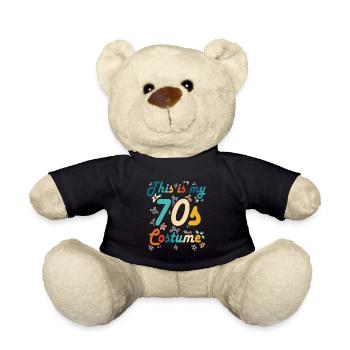 Das ist mein 70er Jahre Kostüm Retro Vintage Hippy - Teddy - Schwarz - Vorne