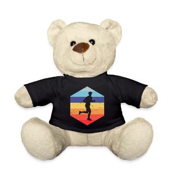 Marathon Running Women Jogging Jogging Men - Teddy Bear - black - Front