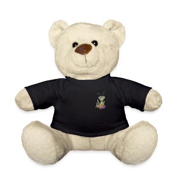 Gottesanbeterin I Fangschrecke Mantis Insekt Motiv - Teddy - Schwarz - Vorne