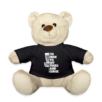 Je suis ici pour couper des arbres - Nounours - noir - Devant