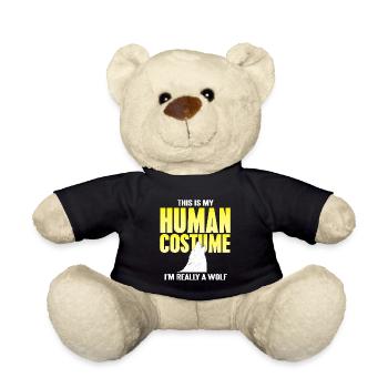 C’est mon costume humain, je suis vraiment un loup - Nounours - noir - Devant