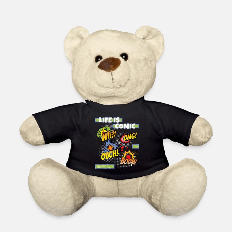 Comic, comic strips, funny saying comic style - Teddy Bear - black