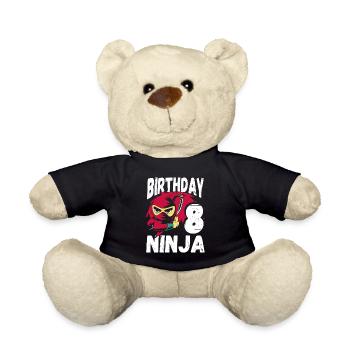 Cool Ninja pour le 8ème anniversaire - Nounours - noir - Devant