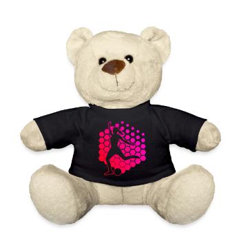 Football players Football Women Footballers Men - Teddy Bear - black - Front