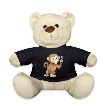 Monkey Toothbrush - Teddy Bear - black - Front