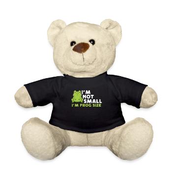 I'm not small I'm frog size - Teddy Bear - black - Front