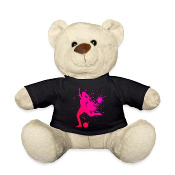 Fussballspieler Fussballspielen Fussballer - Teddy - Schwarz - Vorne