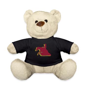 Reining Rider Horse Retro Western Riding - Nounours - noir - Devant