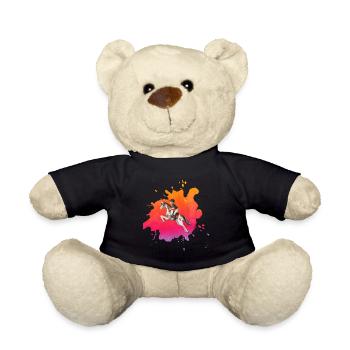 Haflinger Reiten Pferde Mädchen Pony Reiter Stall - Teddy - Schwarz - Vorne