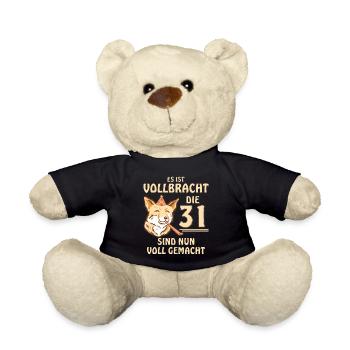 31 GEBURTSTAG - Teddy - Schwarz - Vorne