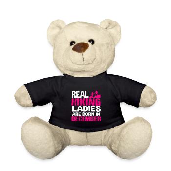 De vraies dames de randonnée sont nées en décembre rétro - Nounours - noir - Devant