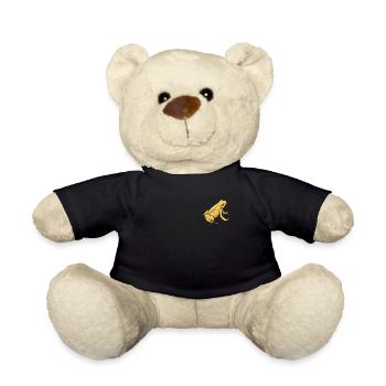 Poison Dart Frog I Toad Frog Motif for Amphibians - Teddy Bear - black - Front