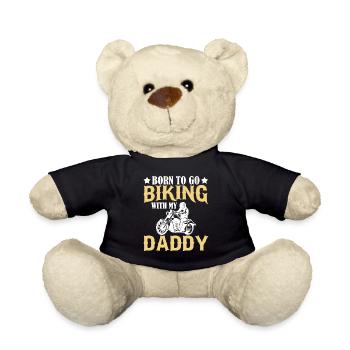 Born To Ride a Motorcycle With My Father - Teddy Bear - black - Front