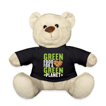 Vegan Vegetarier - Teddy - Schwarz - Vorne