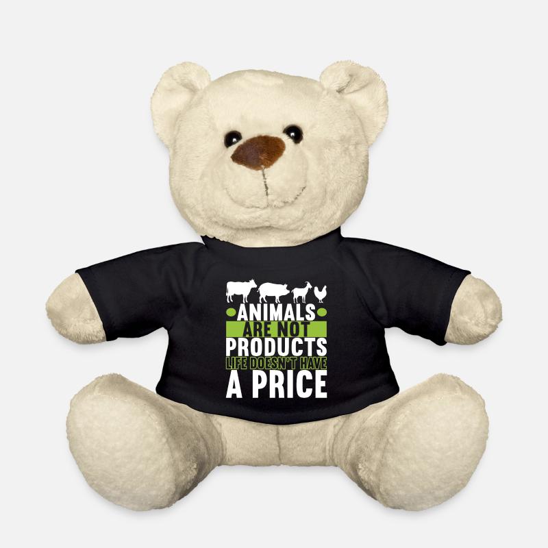 Vegan Vegetarier - Teddy - Schwarz
