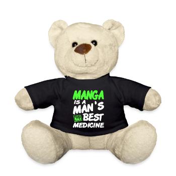 Manga Is Man's Best Medicine Funny Manga Lover - Teddy - Schwarz - Vorne