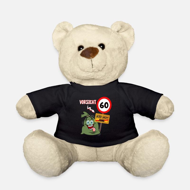 geburtstag alter sack 60 jahre - Teddy - Schwarz