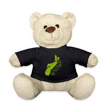 GOWILD - Just a girl who loves Nova Scotia - Teddy Bear - black - Front