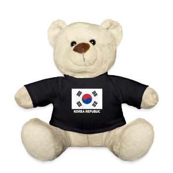 Korean Korean Republic Flag Pride Korean Flag - Teddy - Schwarz - Vorne