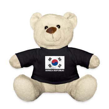Korean Korean Republic Flag Pride Korean Flag - Teddy - Schwarz - Vorne
