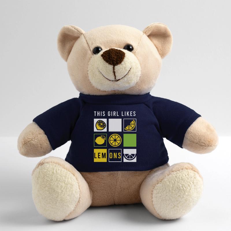 Mädchen mag Zitronen Limonade Sommer Zitronensaft Teddy