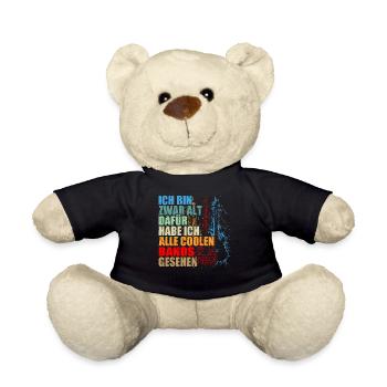 Rocker und Gitarrenliebhaber alle coolen Rockbands - Teddy - Schwarz - Vorne