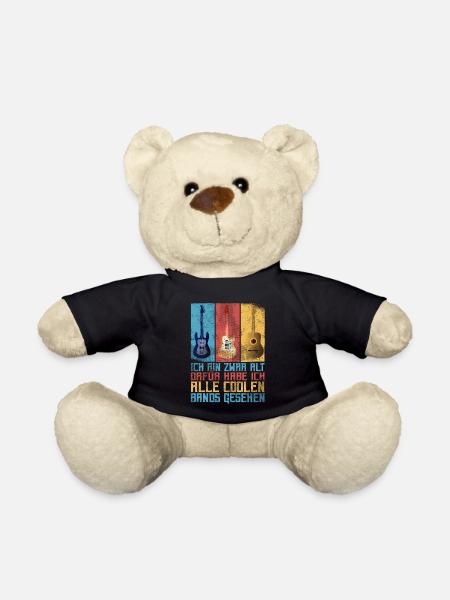 Rocker und Gitarrenliebhaber alle coolen Rockbands - Teddy - Schwarz