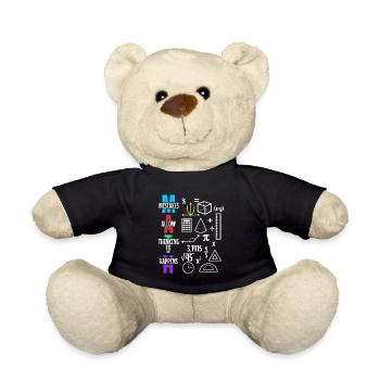 Mistakes Allow Thinking To Happen - Teddy Bear - black - Front