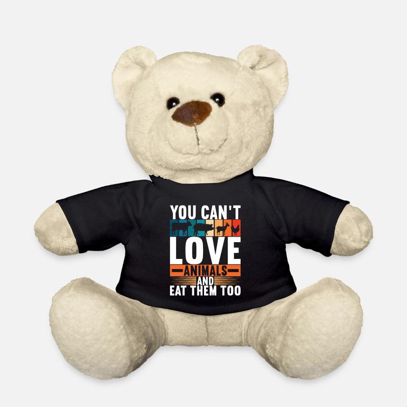 Vegan Vegetarier - Teddy - Schwarz