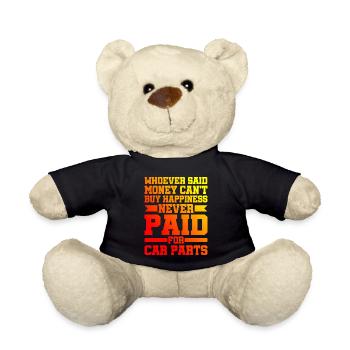 Whoever Said Money Can't Buy Happiness 2 - Teddy Bear - black - Front