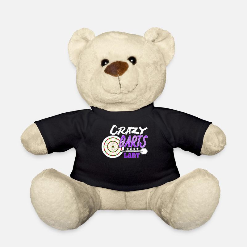 Darts Lady Dart Darts Darts Darts Player - Teddy Bear - black