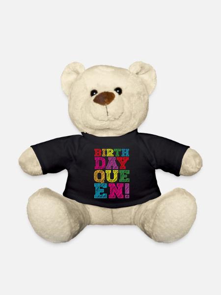 Tochter Geburtstag Birthday Queen! Mädchen - Teddy - Schwarz
