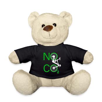 No CO2 Bike Climate Change MTB Mountain Bike E-Bike - Teddy Bear - black - Front