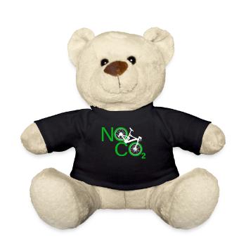 No CO2 Bike Climate Change MTB Mountain Bike E-Bike - Teddy Bear - black - Front
