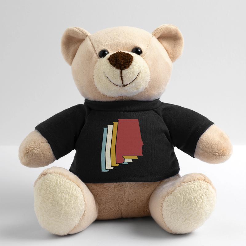 US State - Vintage Map Alabama Teddy Bear